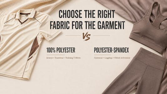 Polyester vs polyester-spandex sportswear fabric comparison for jerseys and activewear