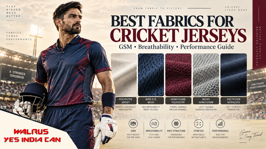 Best Fabrics for Cricket Jerseys: GSM, Breathability & Performance Guide