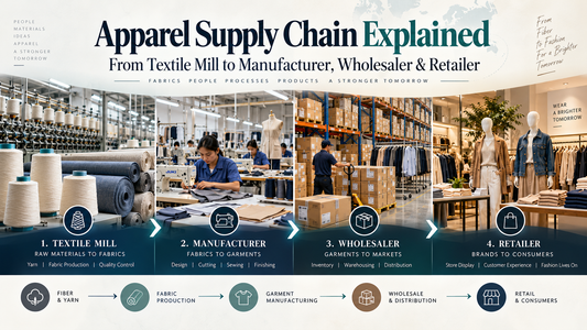 Apparel Supply Chain Explained: From Textile Mill to Manufacturer, Wholesaler & Retailer