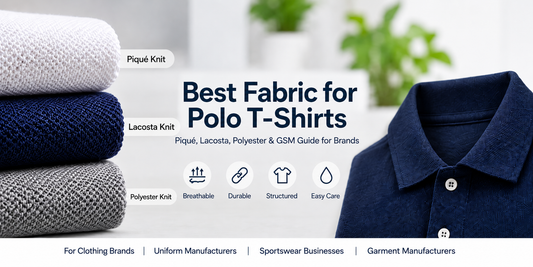 Best Fabric for Polo T-Shirts: Piqué, Lacosta, Polyester & GSM Guide for Brands