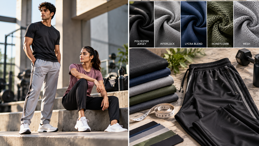 Best fabrics for track pants – polyester jersey, interlock, Lycra blend, honeycomb and mesh fabric comparison