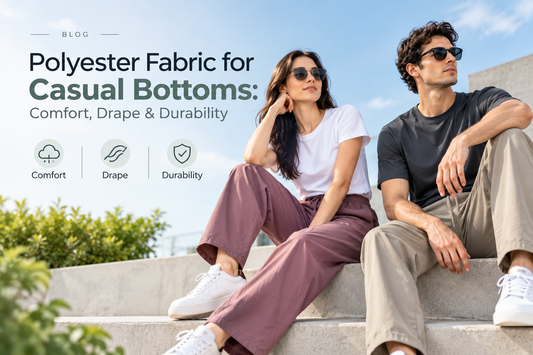 Polyester Fabric for Casual Bottoms: Comfort, Drape & Durability