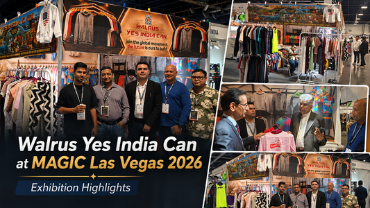 G.S.P. David and Walrus Yes India Can team at MAGIC Las Vegas 2026 apparel exhibition