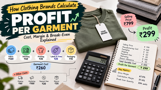 How Clothing Brands Calculate Profit Per Garment: Cost, Margin &amp; Break-Even Explained