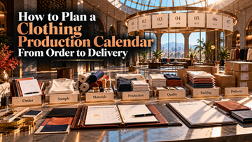 How to Plan a Clothing Production Calendar From Order to Delivery