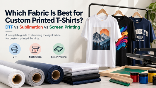 Best fabric for custom printed T-shirts using DTF, sublimation and screen printing