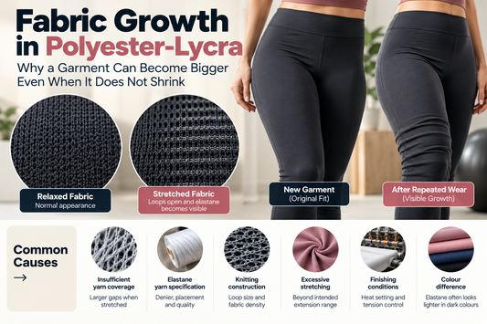 Fabric Growth in Polyester-Lycra: Why a Garment Can Become Bigger Without Shrinking