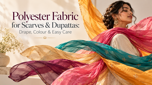 Polyester Fabric for Scarves &amp; Dupattas: Drape, Colour & Easy Care