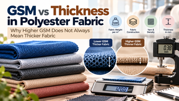 GSM vs Thickness in Polyester Fabric: Why Higher GSM Does Not Always Mean Thicker Fabric