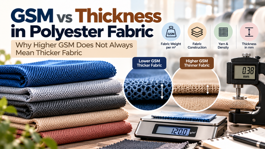 GSM vs Thickness in Polyester Fabric: Why Higher GSM Does Not Always Mean Thicker Fabric