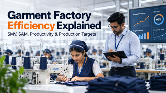 Garment Factory Efficiency Explained: SMV, SAM, Productivity & Production Targets