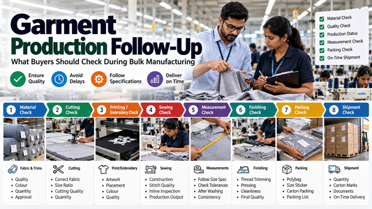 Garment Production Follow-Up: What Buyers Should Check During Bulk Manufacturing