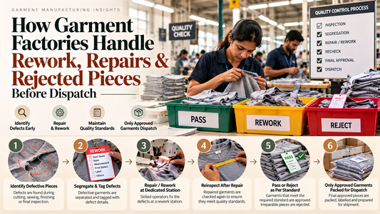 How Garment Factories Handle Rework, Repairs & Rejected Pieces Before Dispatch
