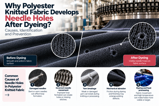 Why Polyester Knitted Fabric Develops Needle Holes After Dyeing: Causes, Identification and Prevention