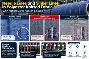 What Are Needle Lines and Sinker Lines in Polyester Knits? Why Vertical Marks Appear in Fabric