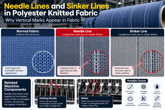 What Are Needle Lines and Sinker Lines in Polyester Knits? Why Vertical Marks Appear in Fabric