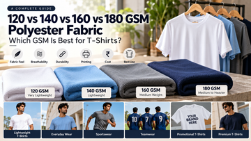 120 vs 140 vs 160 vs 180 GSM Polyester Fabric: Which GSM Is Best for T-Shirts?