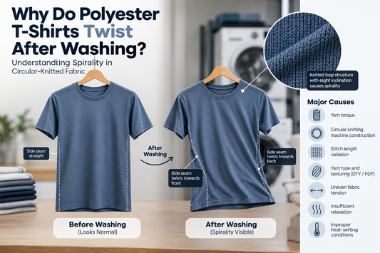 Why Do Polyester T-Shirts Twist After Washing? Understanding Spirality in Circular-Knitted Fabric