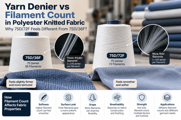 Yarn Denier vs Filament Count: Why 75D/72F Feels Different From 75D/36F Polyester