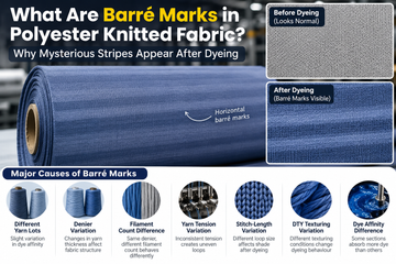 What Are Barré Marks in Polyester Knitted Fabric? Why Mysterious Stripes Appear After Dyeing