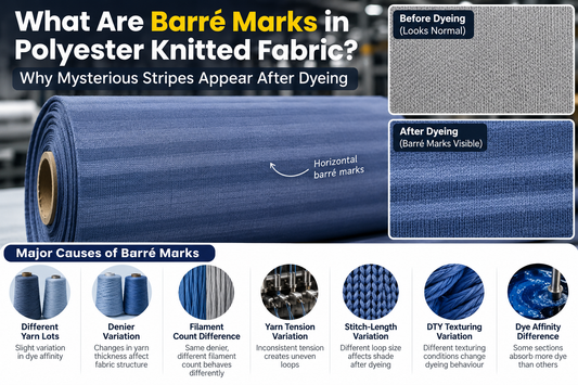 What Are Barré Marks in Polyester Knitted Fabric? Why Mysterious Stripes Appear After Dyeing