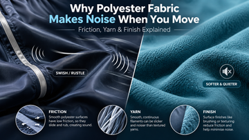 Why Polyester Fabric Makes Noise When You Move: Friction, Yarn & Finish Explained