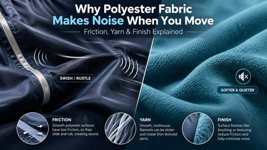 Why Polyester Fabric Makes Noise When You Move: Friction, Yarn & Finish Explained