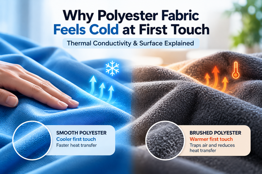 Why Polyester Fabric Feels Cold at First Touch: Thermal Conductivity & Surface Explained