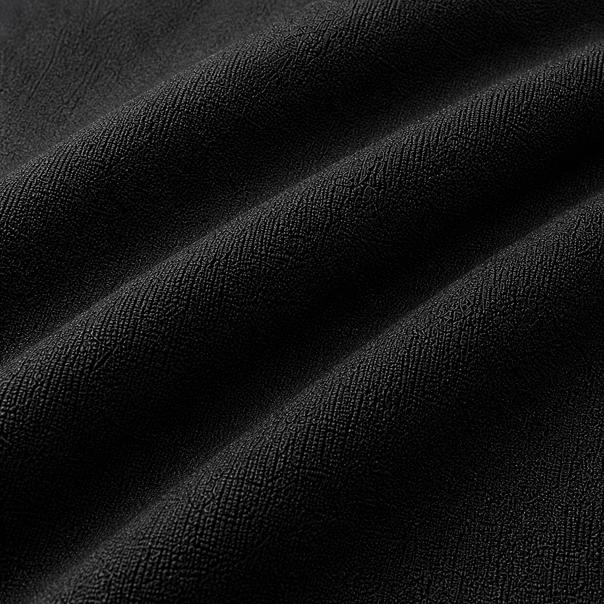 Black Cotton-Look Polyester Fabric.