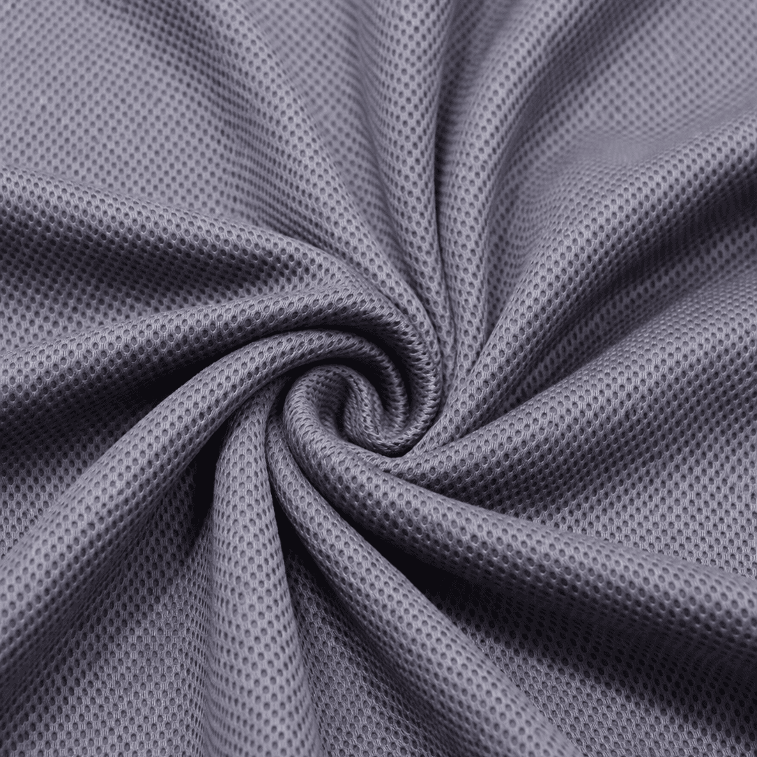 Grey Micro Honeycomb Sportswear Fabric.