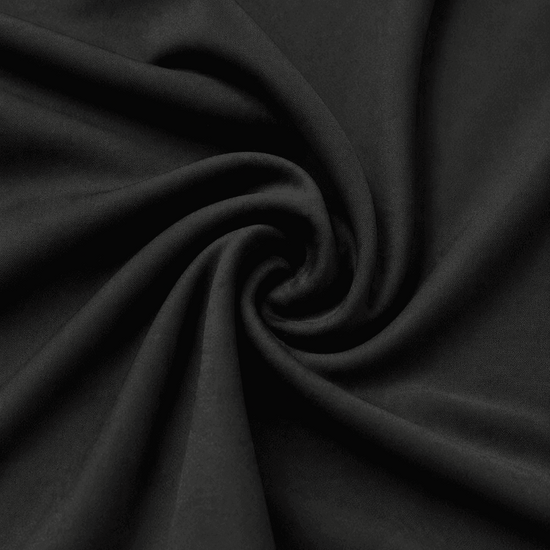 Black PP90 Polypropylene Sportswear Fabric.
