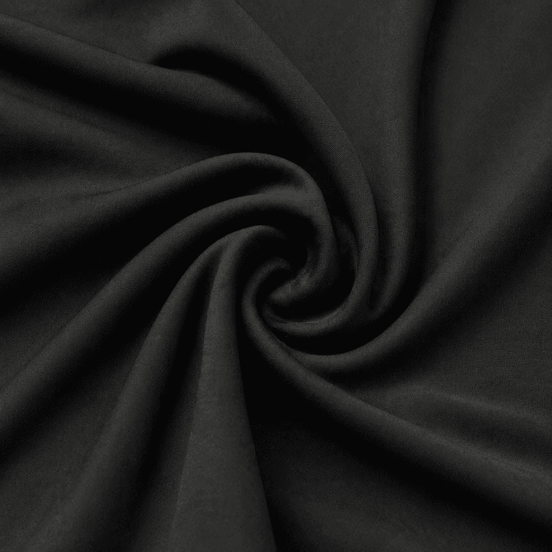 Black PP90 Polypropylene Sportswear Fabric.
