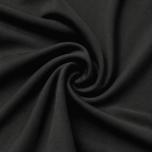 Black PP90 Polypropylene Sportswear Fabric.