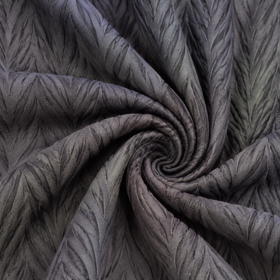 Grey Khajuri fabric texture showing premium polyester knit surface for garment manufacturing